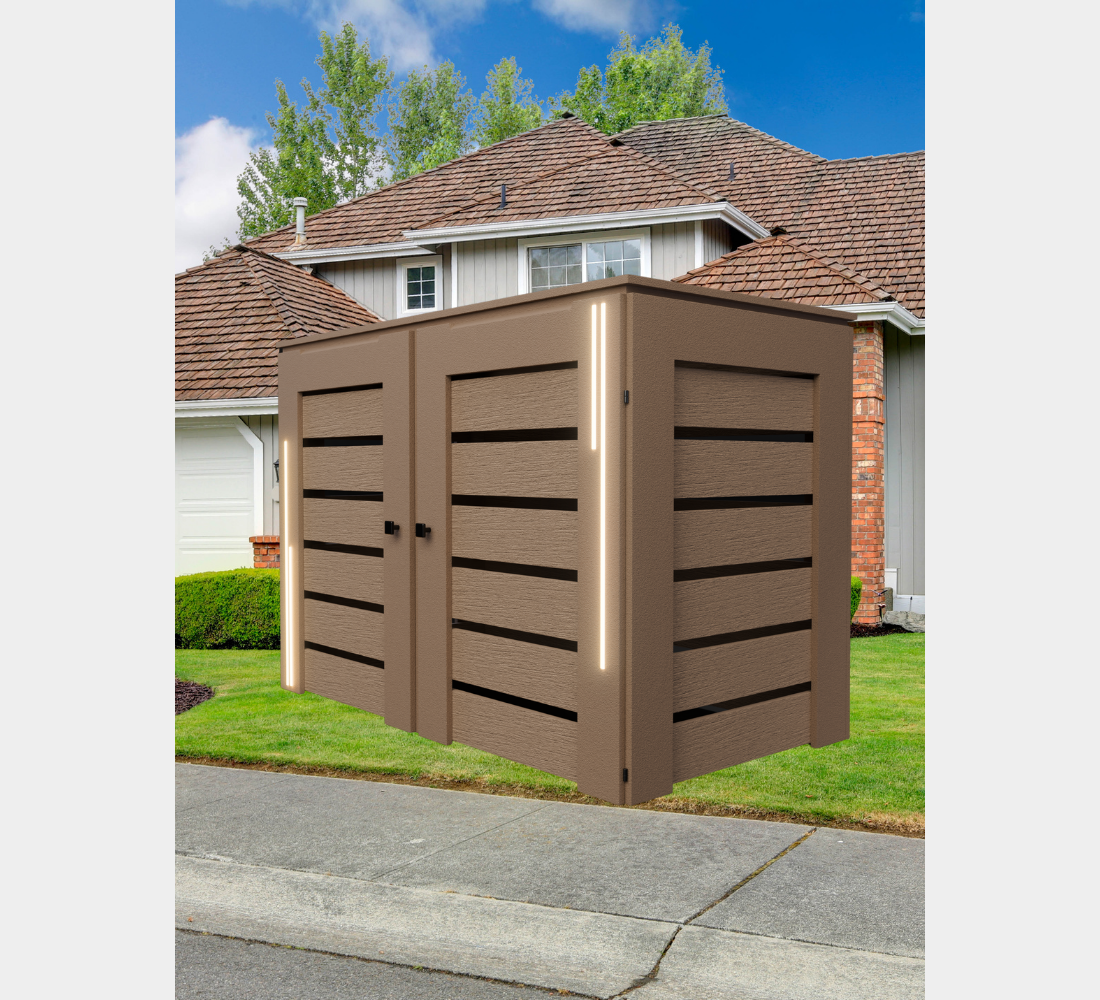 PVC-LED / Box for 2 bins