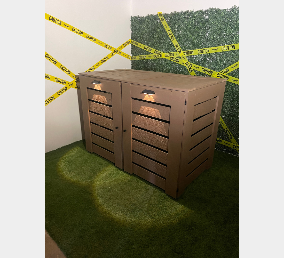PVC / Box for 2 bins