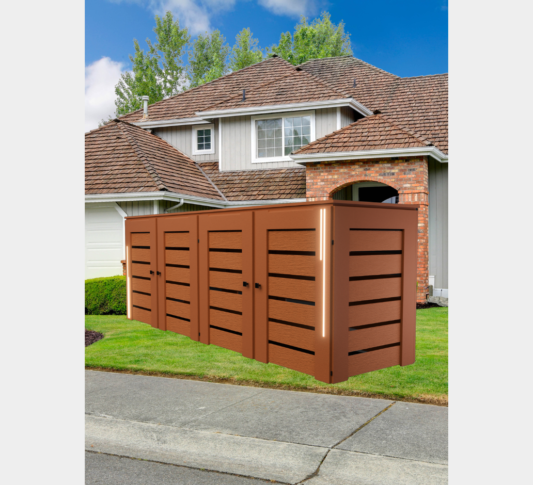 PVC-LED / Box for 4 bins