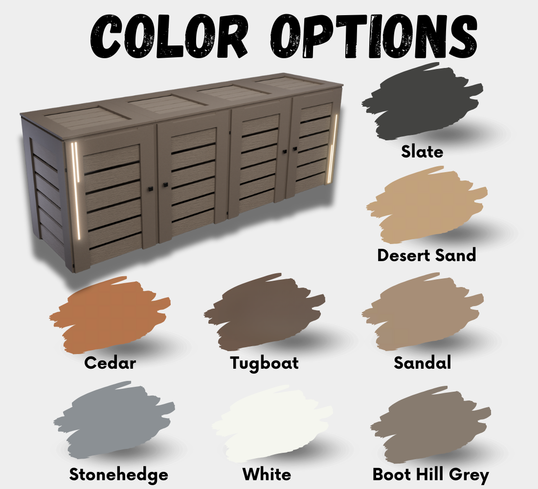 PVC-LED / Box for 4 bins