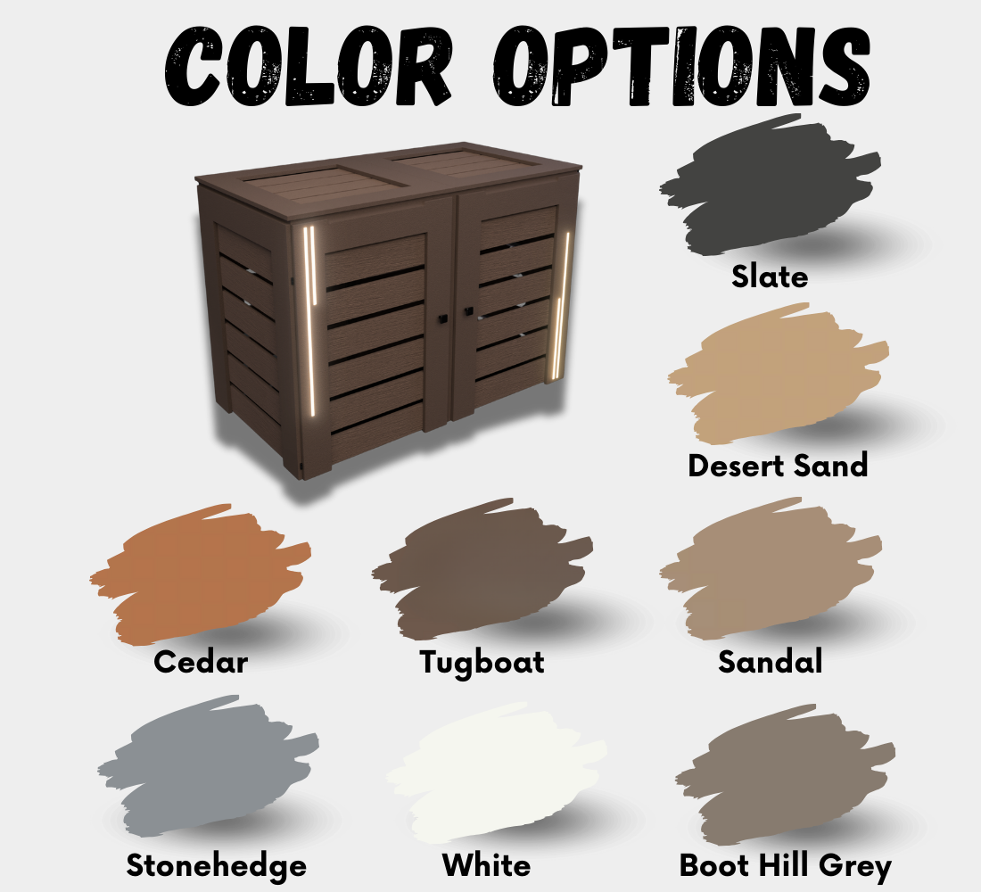 PVC-LED / Box for 2 bins