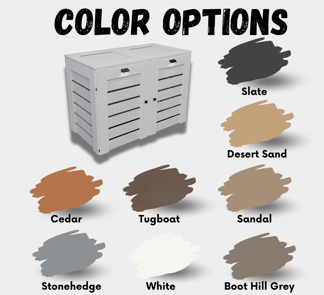 PVC / Box for 2 bins