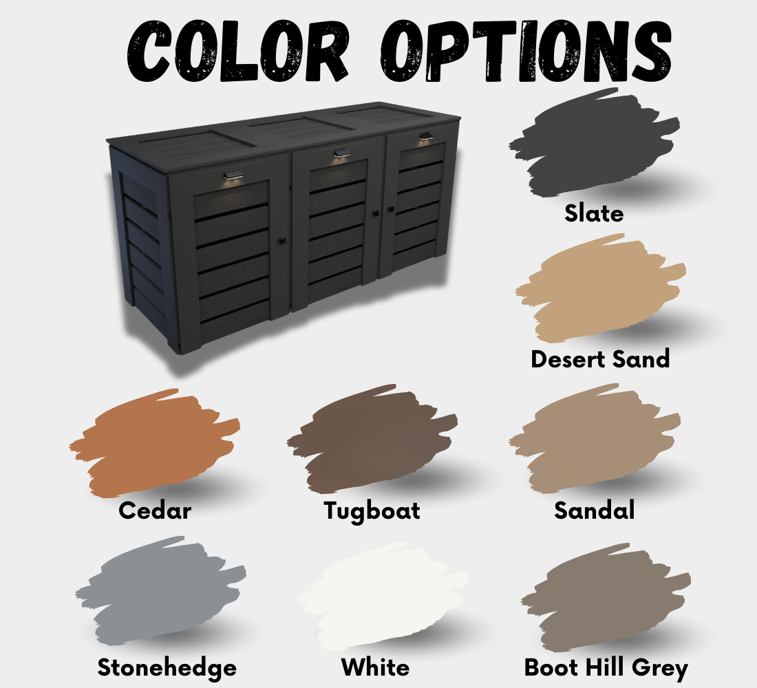 PVC / Box for 3 bins