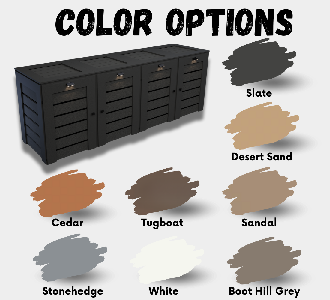 PVC / Box for 4 bins