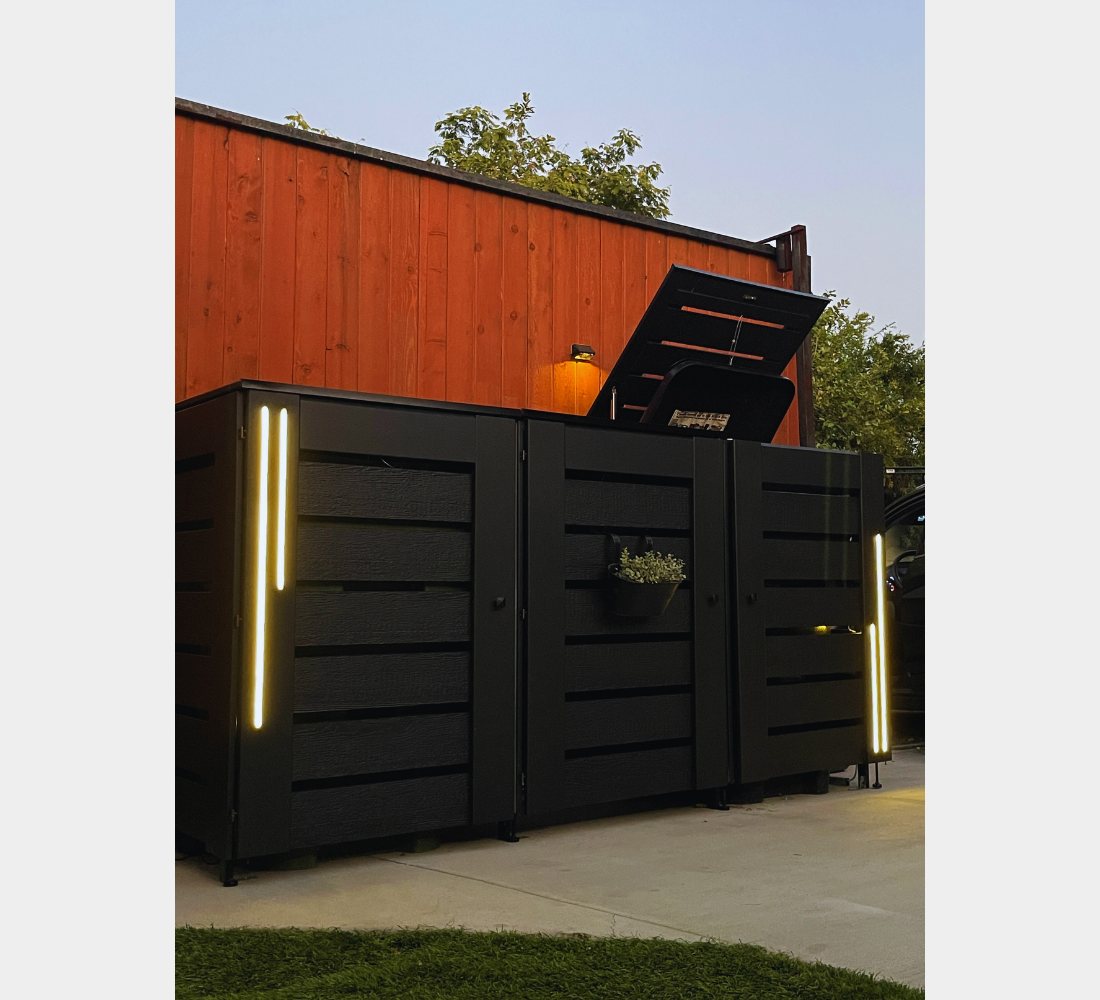 PVC-LED / Box for 4 bins