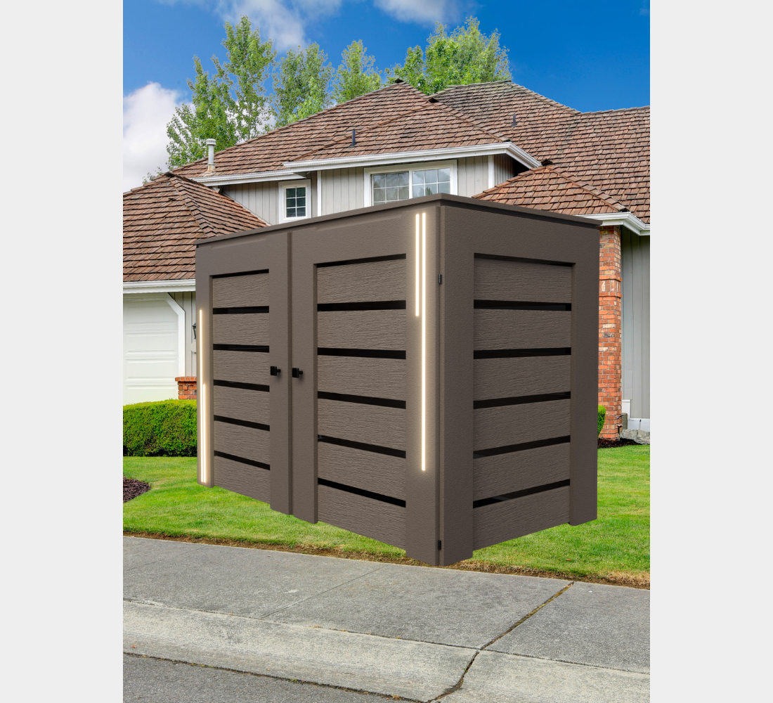 PVC-LED / Box for 2 bins