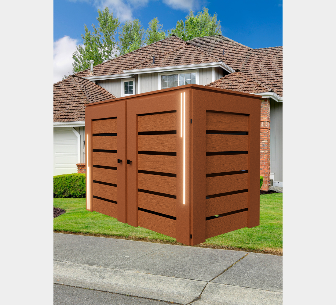 PVC-LED / Box for 2 bins