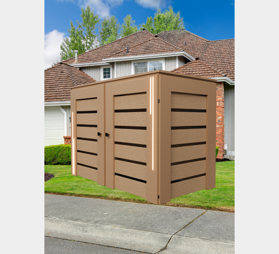 PVC-LED / Box for 2 bins