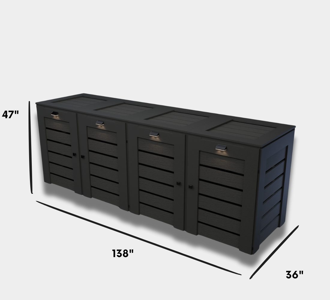 PVC / Box for 4 bins