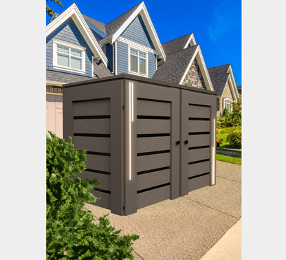 PVC-LED / Trash Can Enclosure for 2 Bins