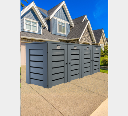 PVC / Trash Can Enclosure for 4 Bins