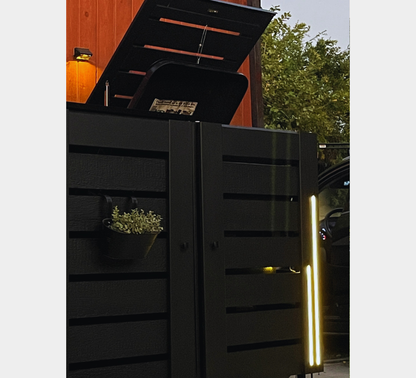 PVC-LED / Trash Can Enclosure for 2 Bins