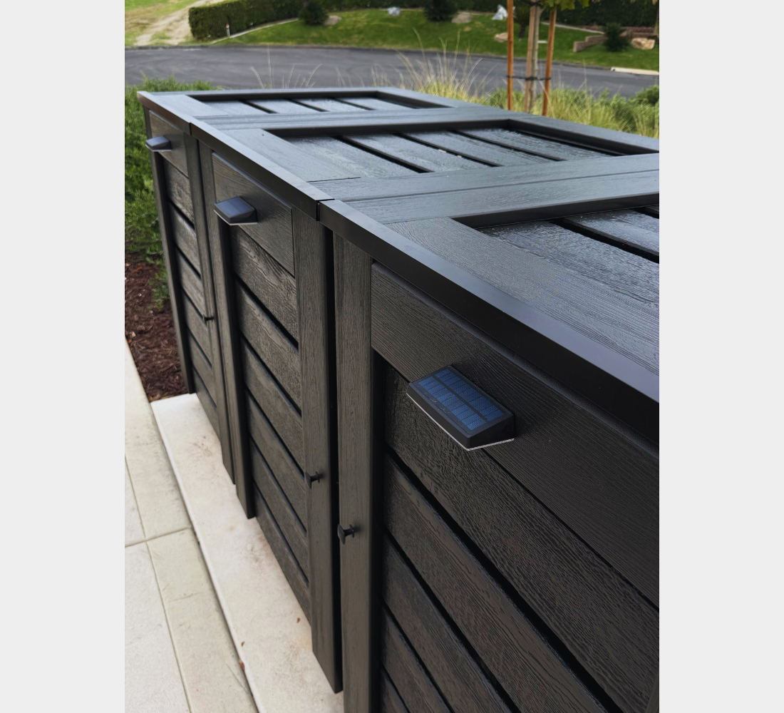 PVC / Trash Can Enclosure for 3 Bins