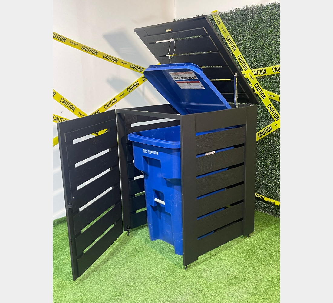 PVC / Trash Can Enclosure for 1 Bin