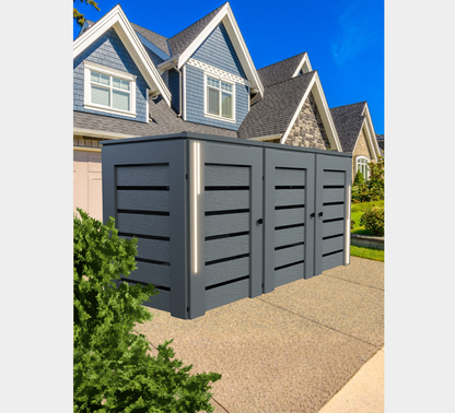 PVC-LED / Trash Can Enclosure for 3 Bins
