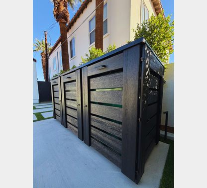 PVC / Trash Can Enclosure for 3 Bins