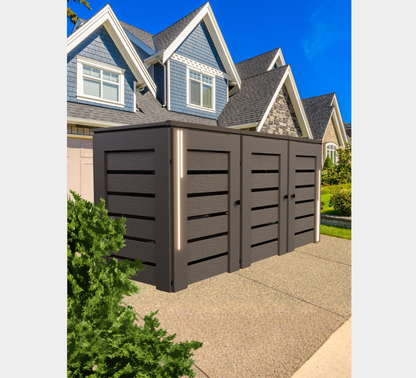 PVC-LED / Trash Can Enclosure for 3 Bins