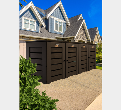 PVC / Trash Can Enclosure for 4 Bins