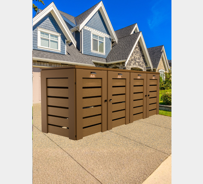 PVC / Trash Can Enclosure for 4 Bins