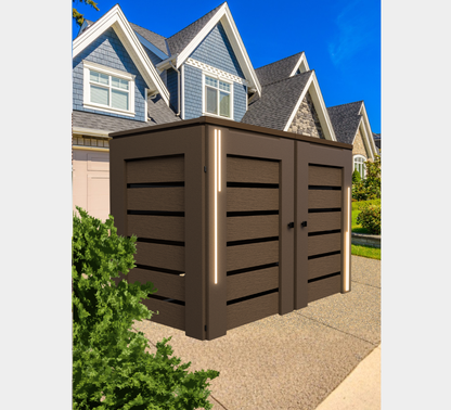 PVC-LED / Trash Can Enclosure for 2 Bins