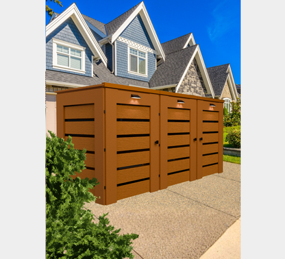 PVC / Trash Can Enclosure for 3 Bins