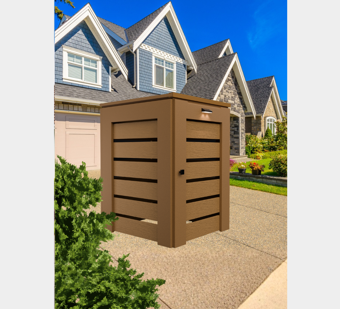 PVC / Trash Can Enclosure for 1 Bin