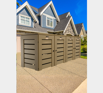 PVC / Trash Can Enclosure for 4 Bins