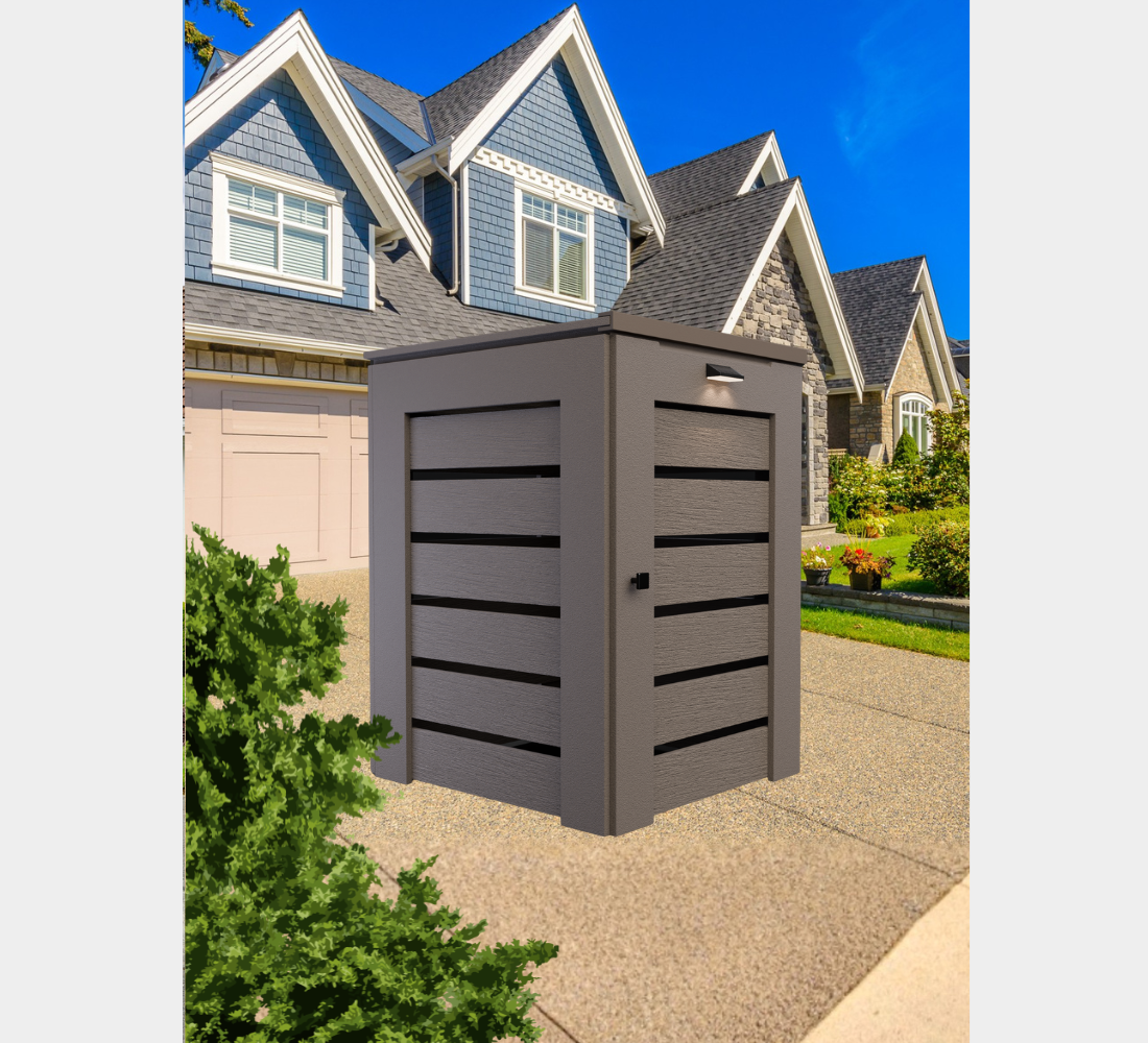 PVC / Trash Can Enclosure for 1 Bin