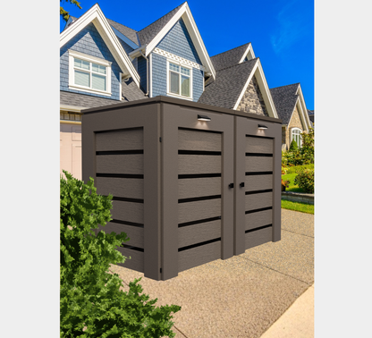 PVC / Trash Can Enclosure for 2 Bins