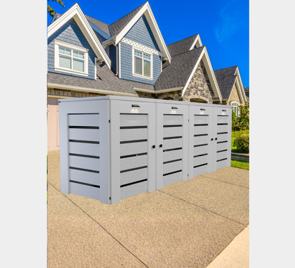 PVC / Trash Can Enclosure for 4 Bins