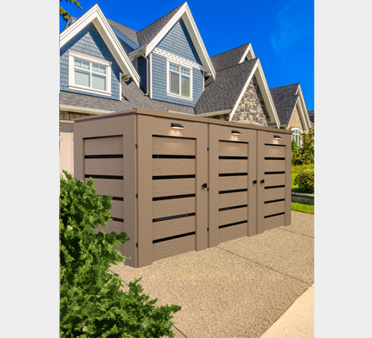 PVC / Trash Can Enclosure for 3 Bins