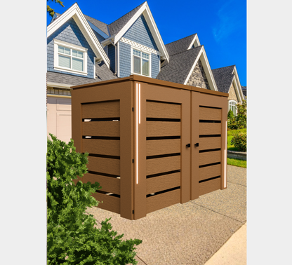 PVC-LED / Trash Can Enclosure for 2 Bins