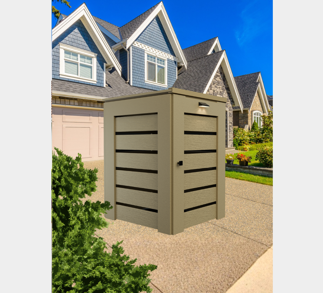 PVC / Trash Can Enclosure for 1 Bin