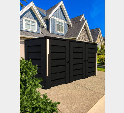 PVC-LED / Trash Can Enclosure for 3 Bins