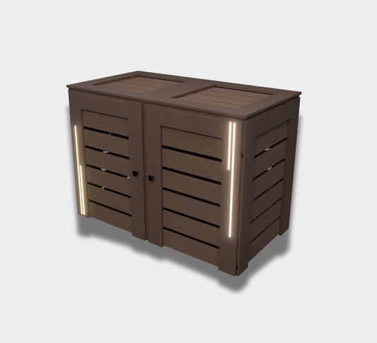PVC-LED / Box for 2 bins