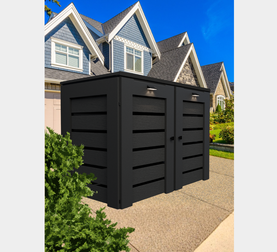 PVC / Trash Can Enclosure for 2 Bins