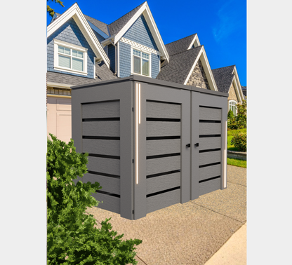 PVC-LED / Trash Can Enclosure for 2 Bins