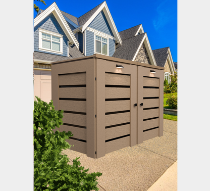 PVC / Trash Can Enclosure for 2 Bins