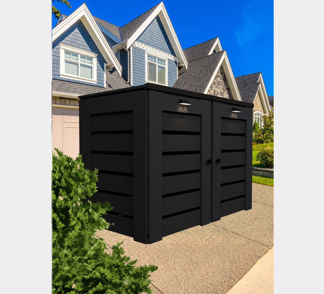 PVC / Trash Can Enclosure for 2 Bins