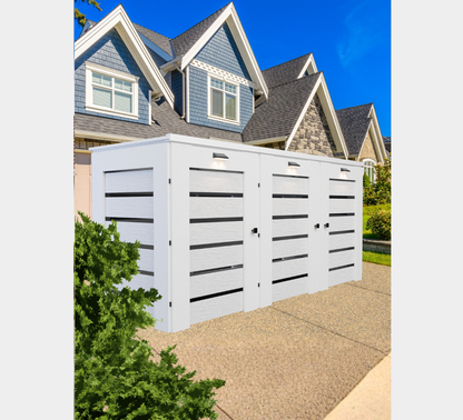 PVC / Trash Can Enclosure for 3 Bins
