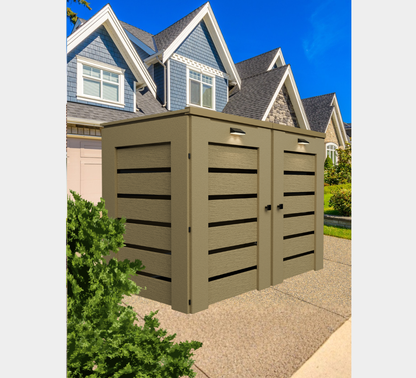 PVC / Trash Can Enclosure for 2 Bins