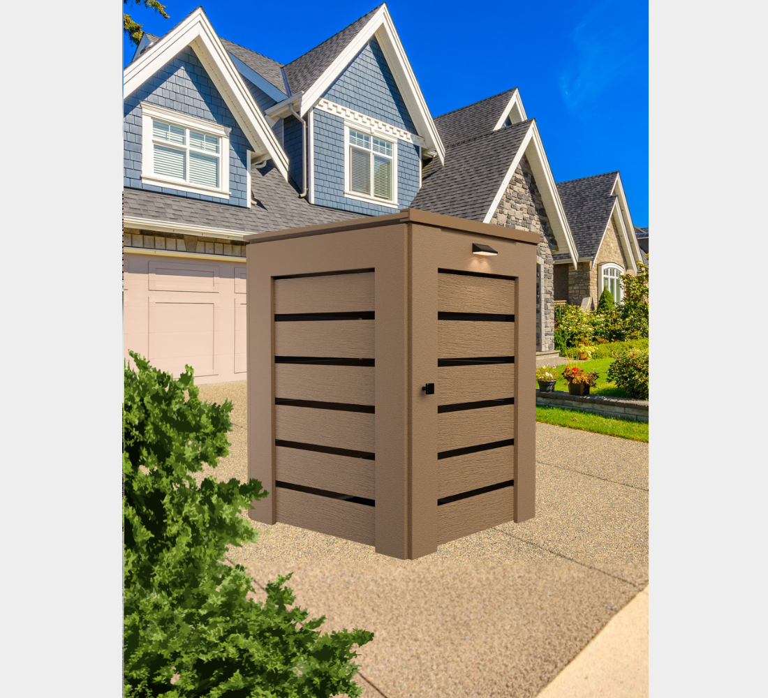 PVC / Trash Can Enclosure for 1 Bin