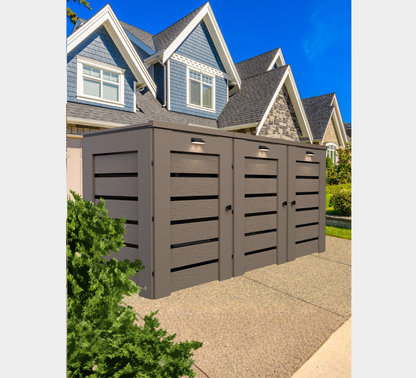 PVC / Trash Can Enclosure for 3 Bins