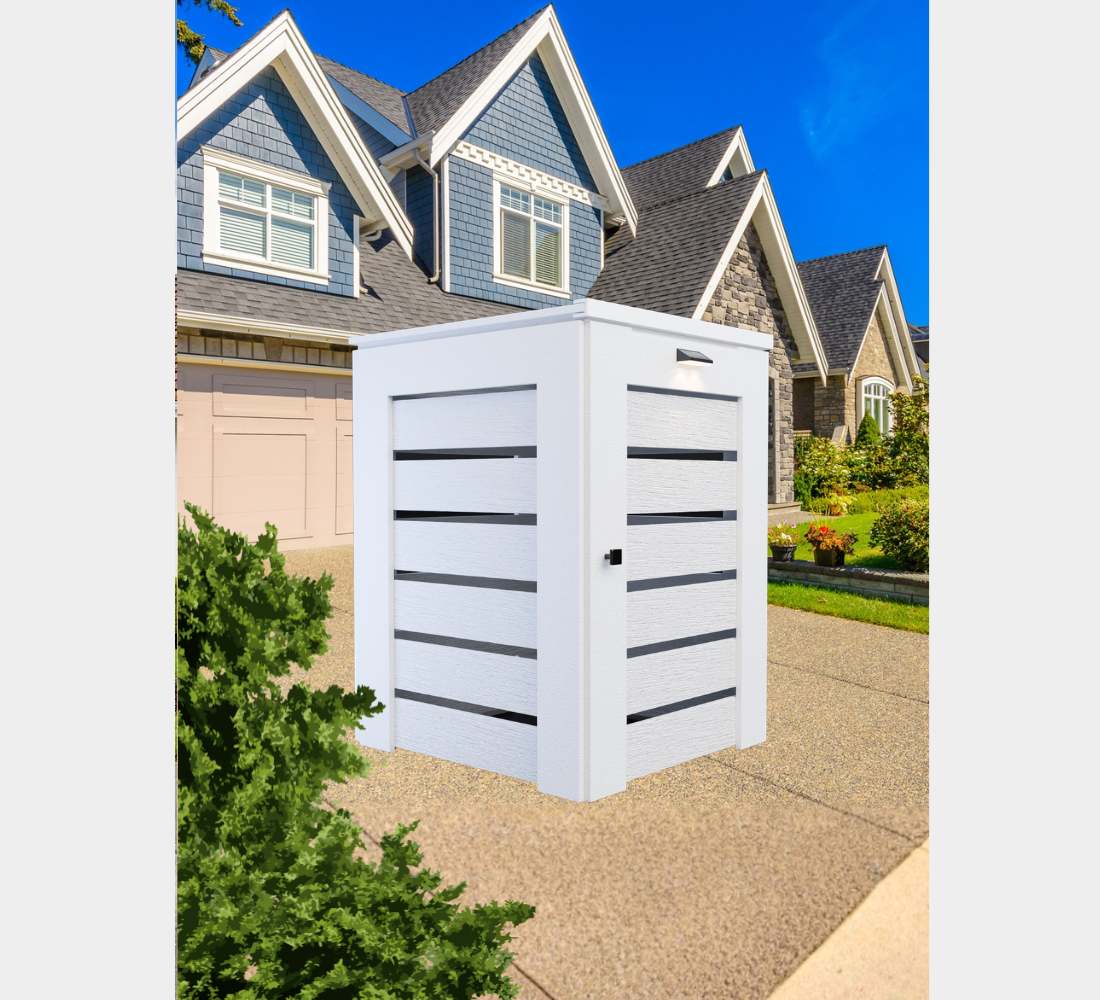 PVC / Trash Can Enclosure for 1 Bin
