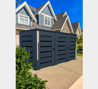PVC-LED / Trash Can Enclosure for 3 Bins