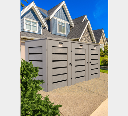 PVC / Trash Can Enclosure for 3 Bins