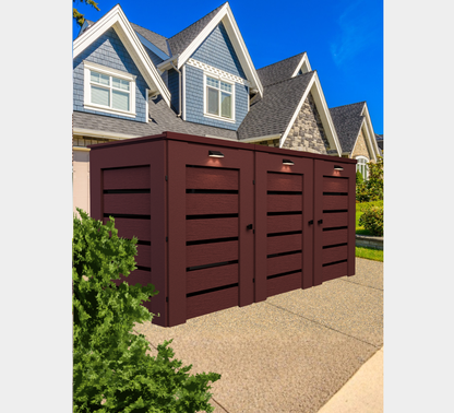 PVC / Trash Can Enclosure for 3 Bins