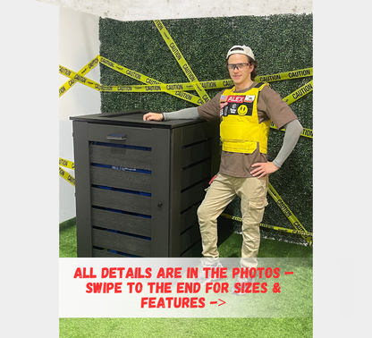 PVC / Trash Can Enclosure for 1 Bin