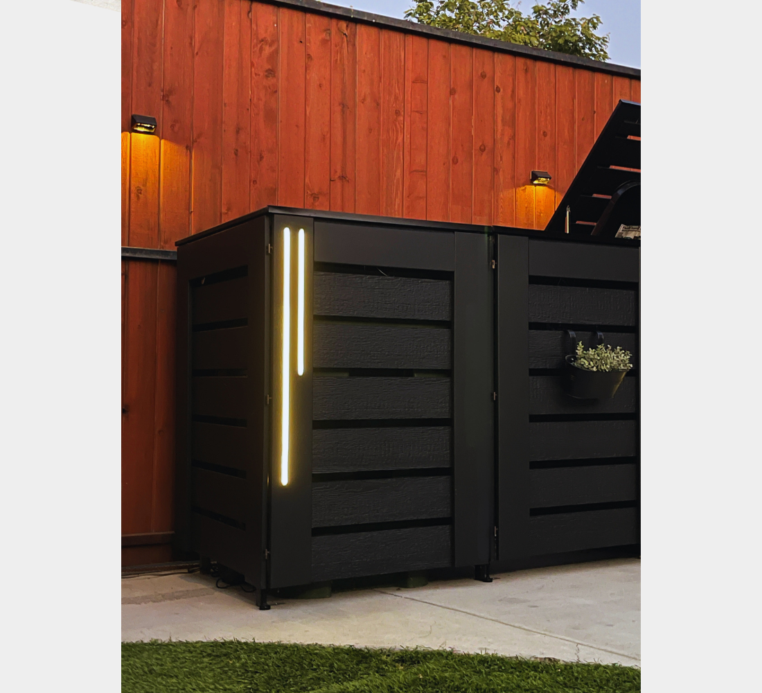 PVC-LED / Box for 4 bins
