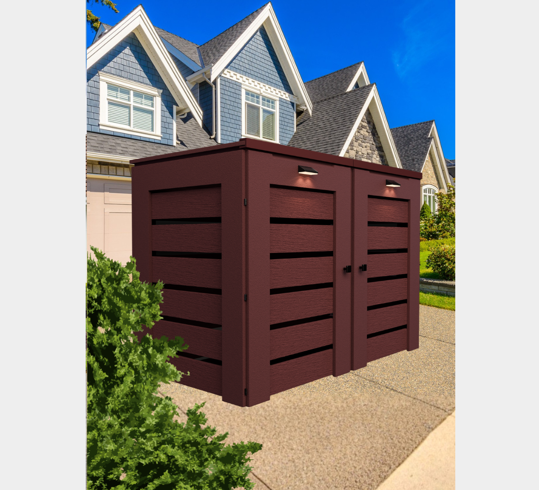 PVC / Trash Can Enclosure for 2 Bins